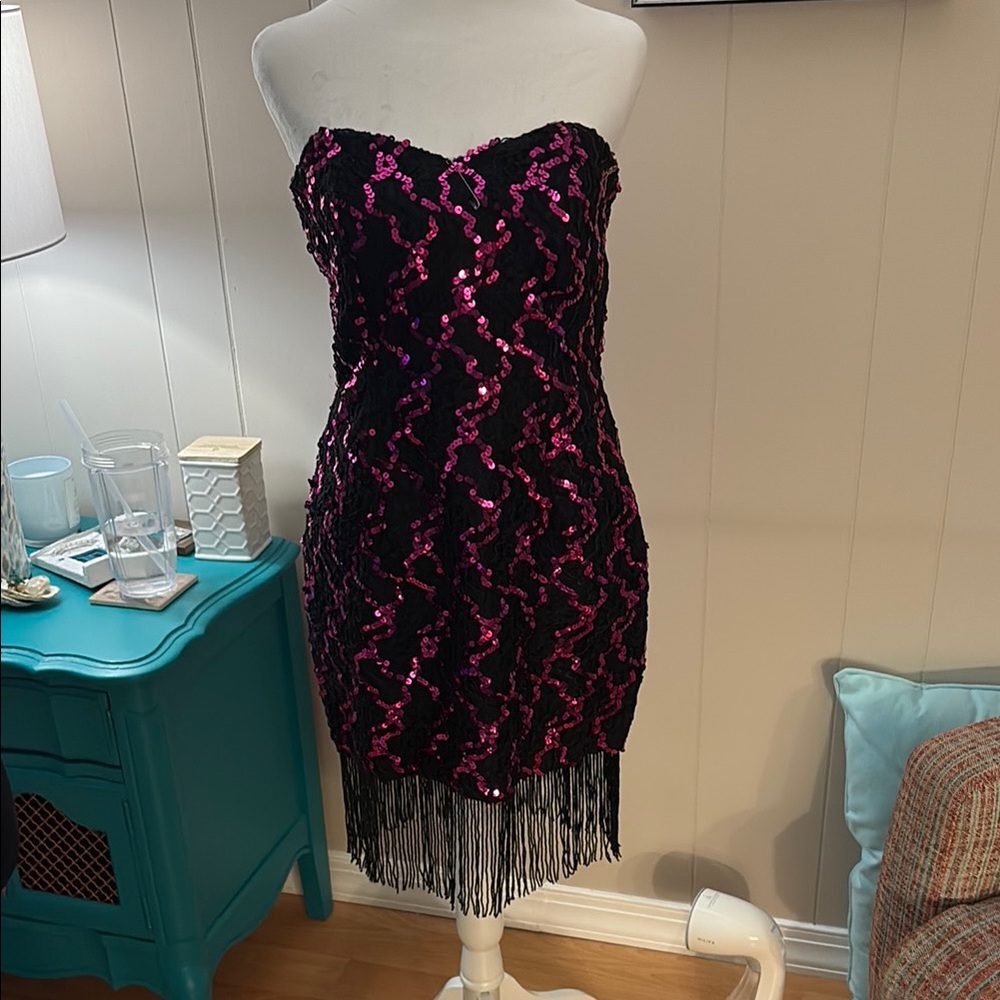 Beaded sequined dress vintage